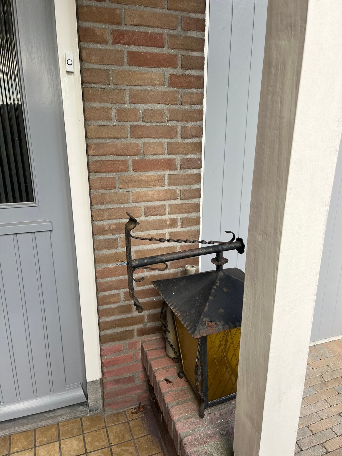 Oude voordeur lantaarn, Antiek en Kunst, Ophalen