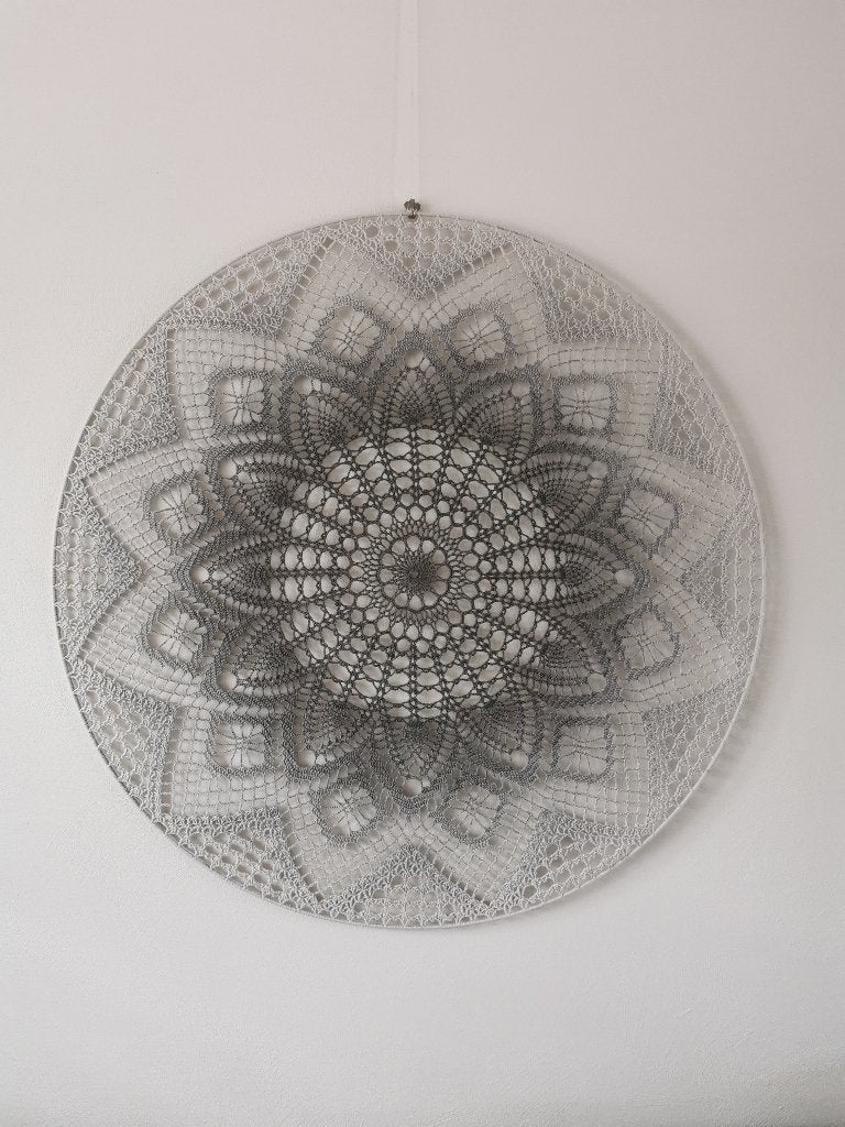 Mandala, Gracious Grey, 100 cm, raamhanger/muurhanger, Huis en Inrichting, Woonaccessoires | Wanddecoraties, Ophalen, Wandhanger