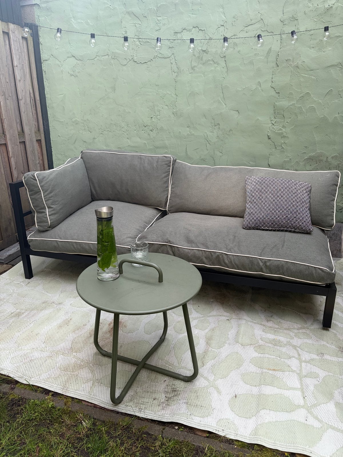 Comfortabele tuinset karwei met extra hoes, Ophalen, Zo goed als nieuw