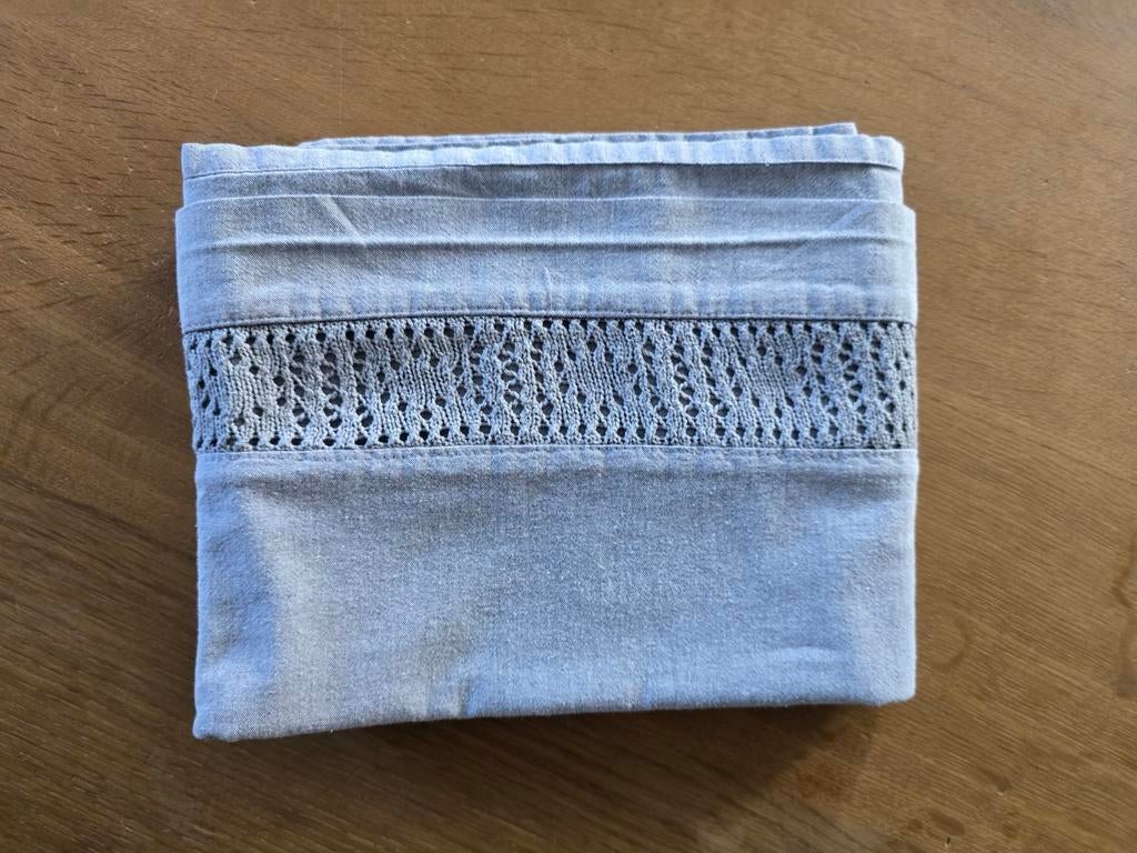 BaBouChe Holland design ledikant laken grijs, Jongetje of Meisje, Hoeslaken of Sloop, Ophalen of Verzenden, Zo goed als nieuw