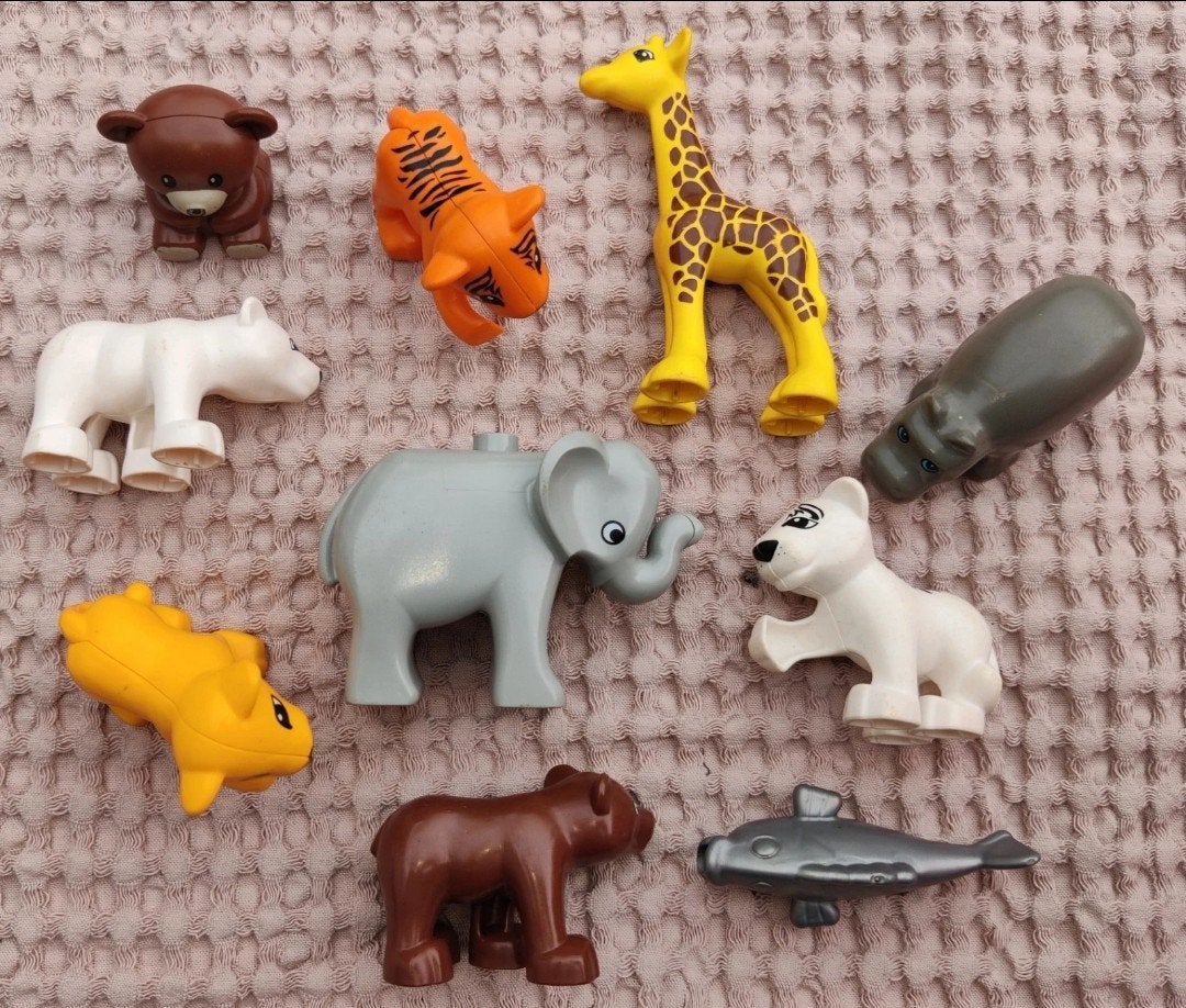 LEGO DUPLO Dierenfiguren Set - Safari & Boerderij, Ophalen of Verzenden, Gebruikt, Overige merken