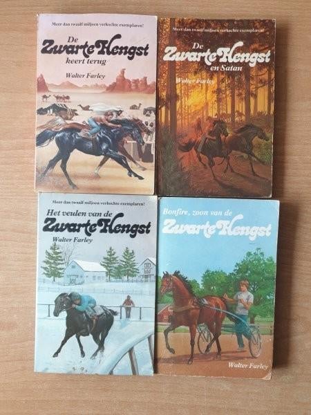 Walter Farley - 4x De Zwarte Hengst, Ophalen of Verzenden, Gelezen, Walter Farley, Fictie algemeen