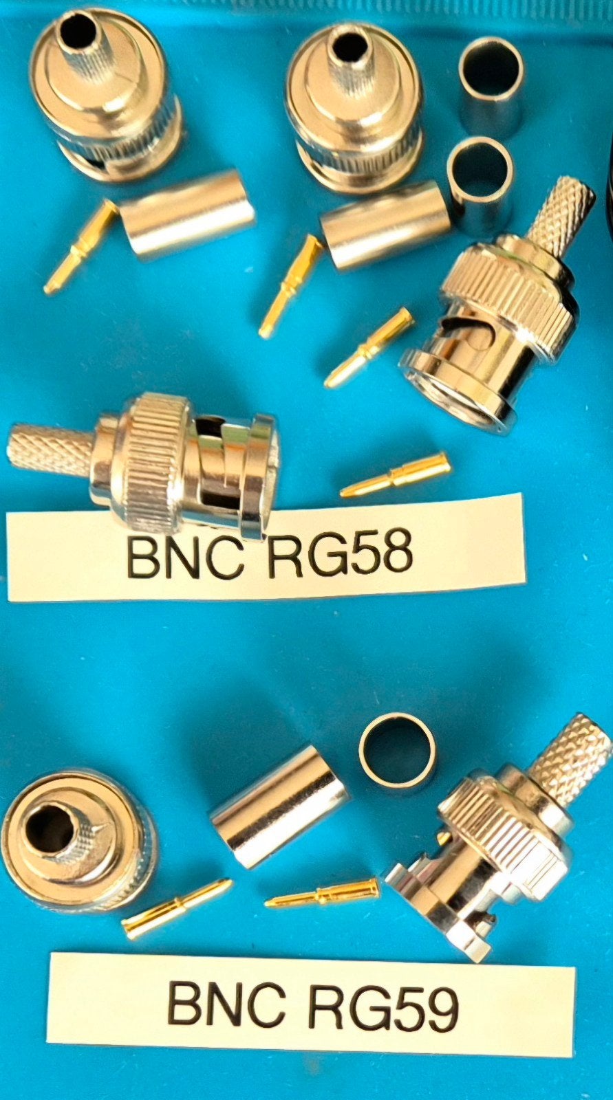 BNC krimp connectoren, Ophalen of Verzenden, Nieuw, Zender en Ontvanger