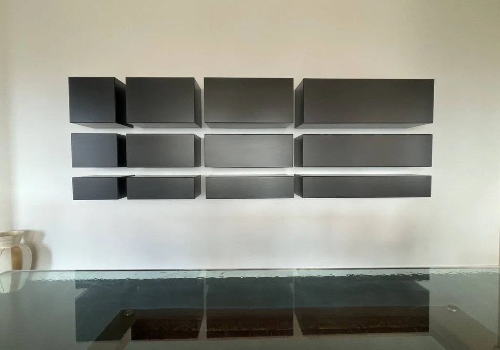 Pastoe Vision wandkasten 300 cm nieuwprijs €9.730, Huis en Inrichting, Ophalen, Overige materialen, 100 tot 150 cm, 300 cm of meer