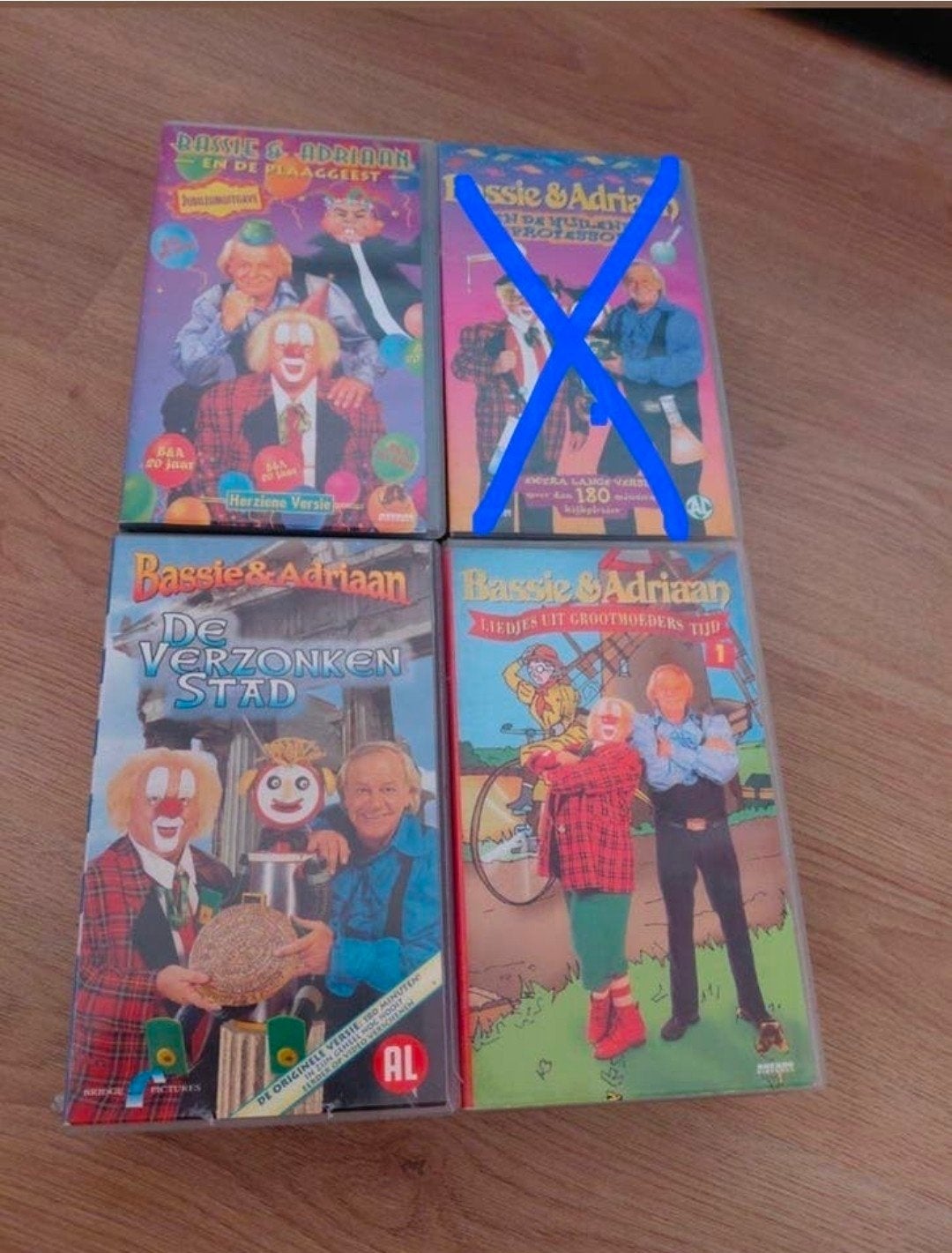 3 Dubbel Videoband Box Sets van Bassie en Adriaan., Boxset, Gebruikt, Serie, Ophalen of Verzenden