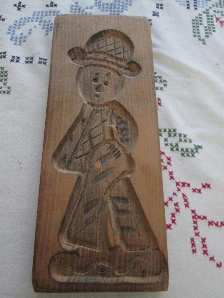 speculaas plank Origineel handgestoken 25 x 10 cm, Ophalen of Verzenden