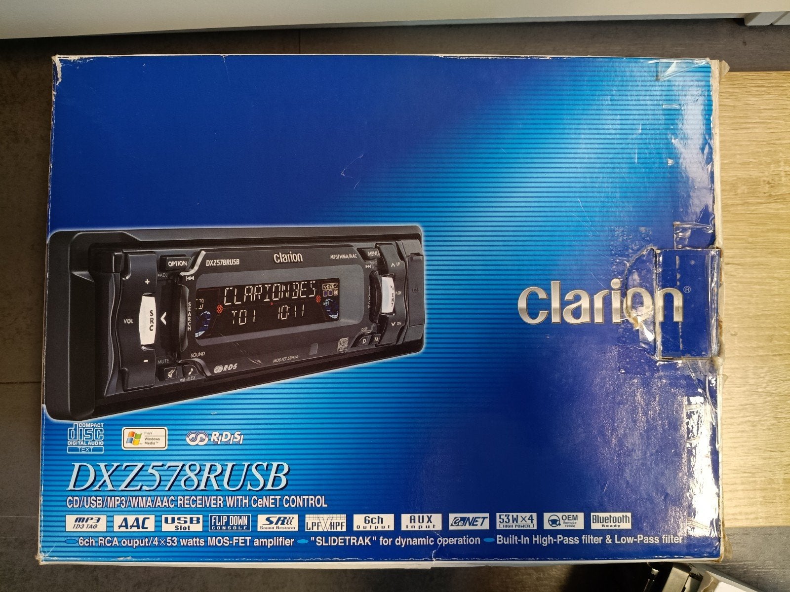 Clarion DXZ578RUSB High End Autoradio Slidetrak Compleet, Auto diversen, Autoradio's, Ophalen of Verzenden