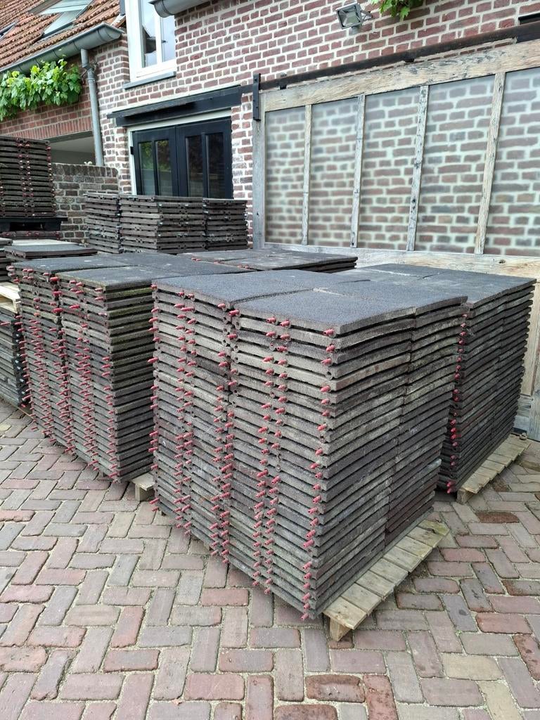 ️ ✅Rubberen tegels 50x50x4,5 cm Speeltoestellen Paardenstall, Ophalen, Rubber, Overige typen