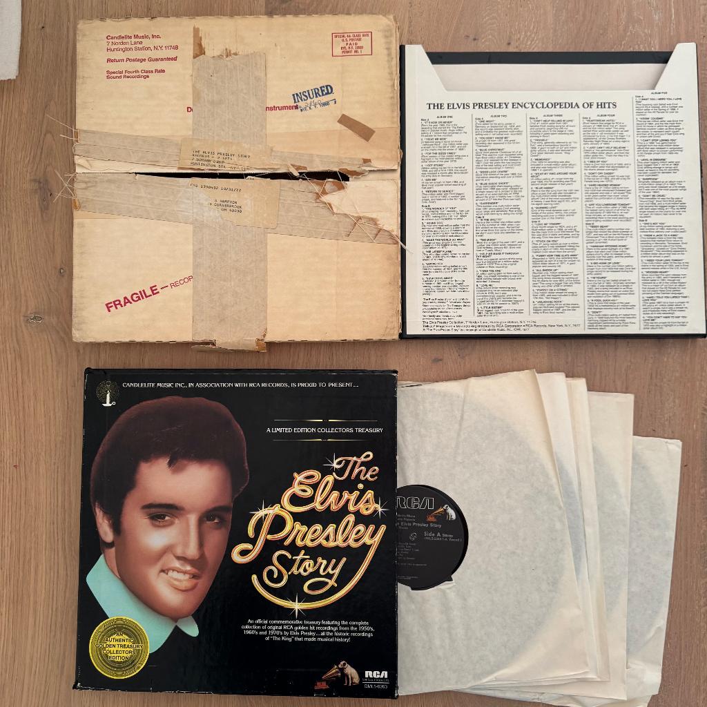 Elvis 5 LP Box - The Elvis Presley Story - USA 1977, Cd's en Dvd's, Vinyl | Rock, Gebruikt, Complilatie, Ophalen of Verzenden