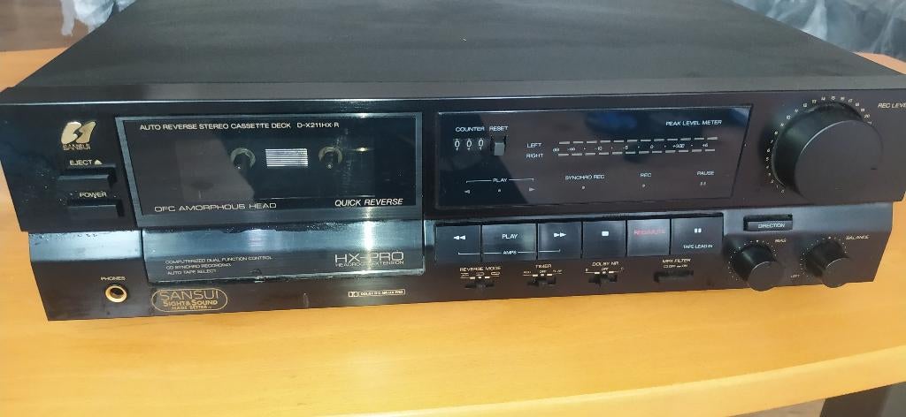 Sansui cassettedek, Audio, Tv en Foto, Ophalen of Verzenden, Zo goed als nieuw, Minder dan 60 watt, Overige merken