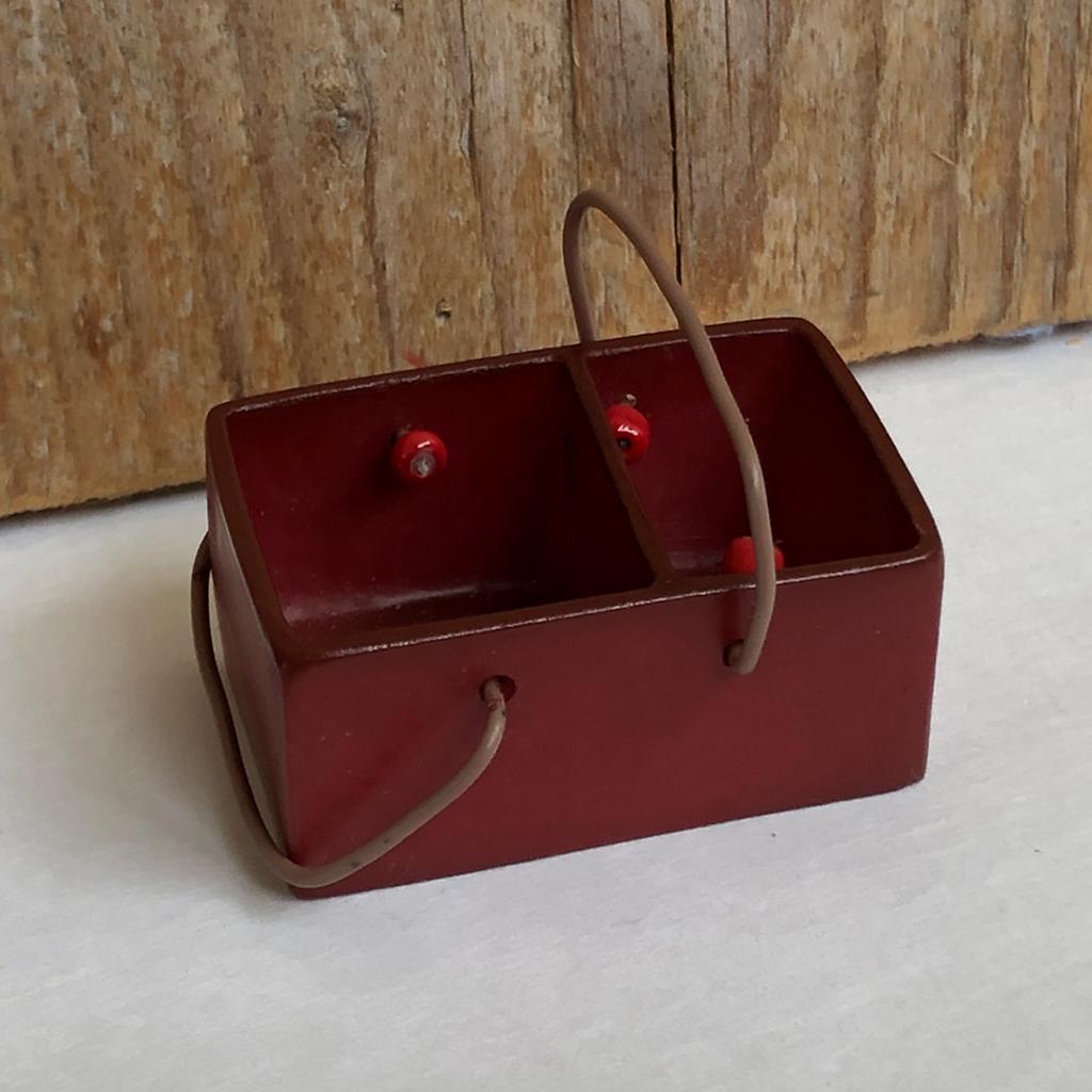 Bruine kist voor poppenhuis, Ophalen of Verzenden, Gebruikt, Decoratie