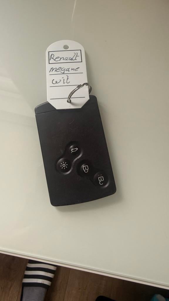 Renault Megane sleutelkaart, Ophalen of Verzenden, Gebruikt, Renault
