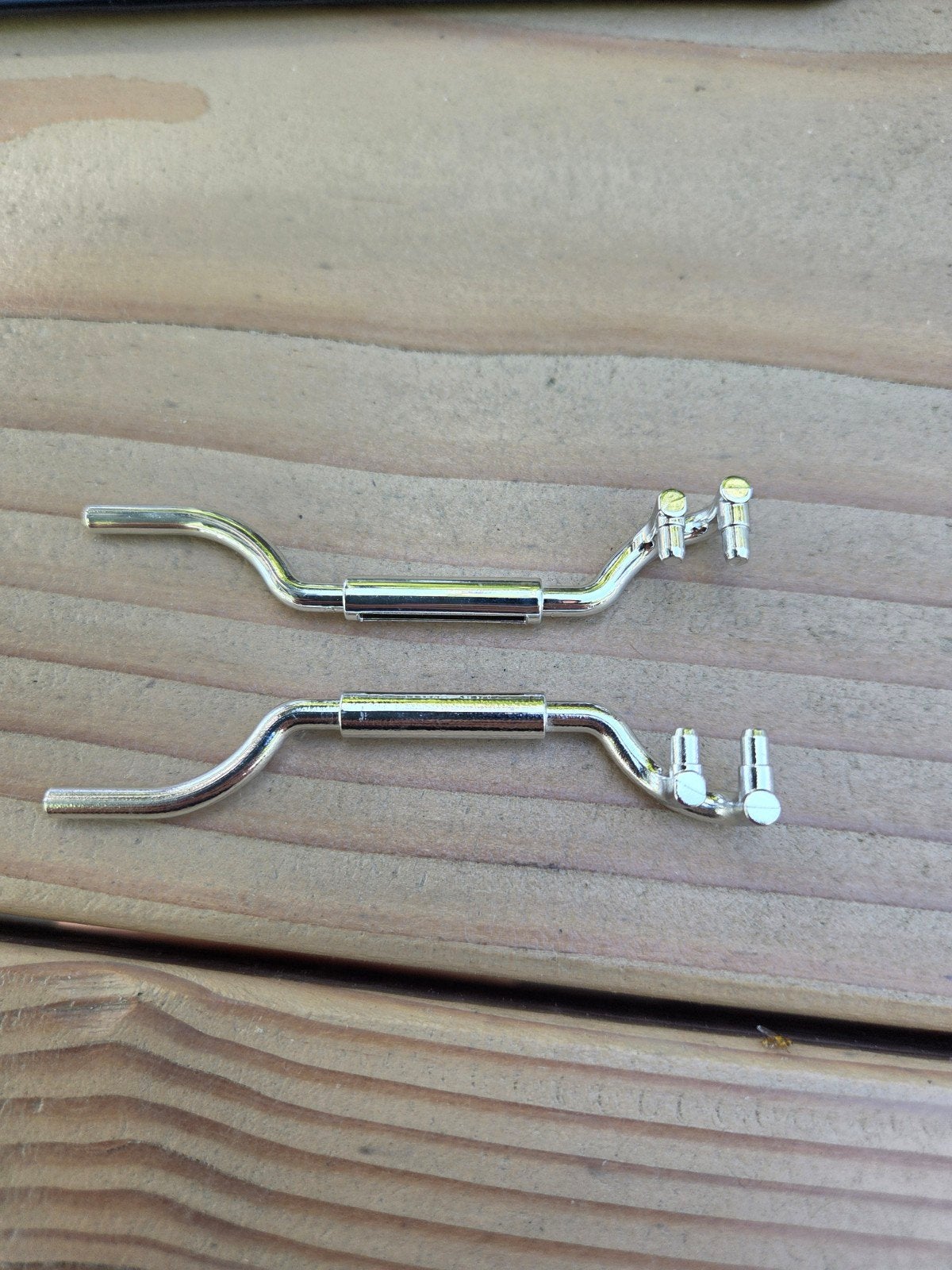 2x lego chrome silver uitlaat met dubbele inlaat nieuw, Ophalen of Verzenden, Nieuw