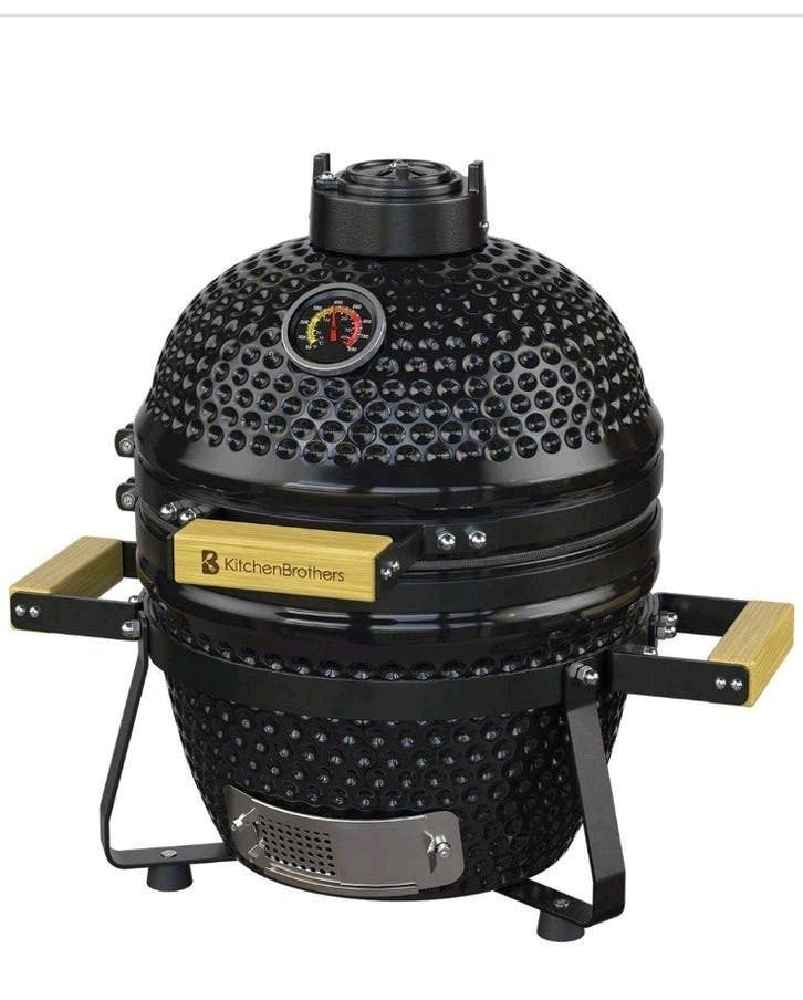 Nieuwe Kamado BBQ 13 Inch - Compacte Keramische Grill, Ophalen, Nieuw, KitchenBrothers