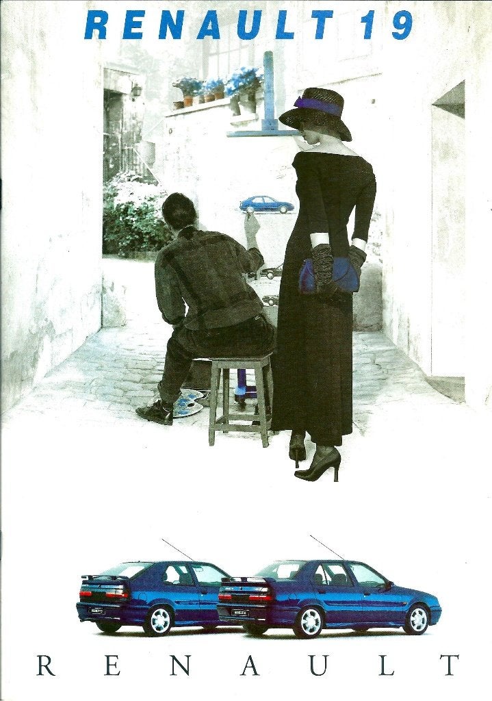Brochure Renault 19 1994, Ophalen of Verzenden, Gelezen, Renault