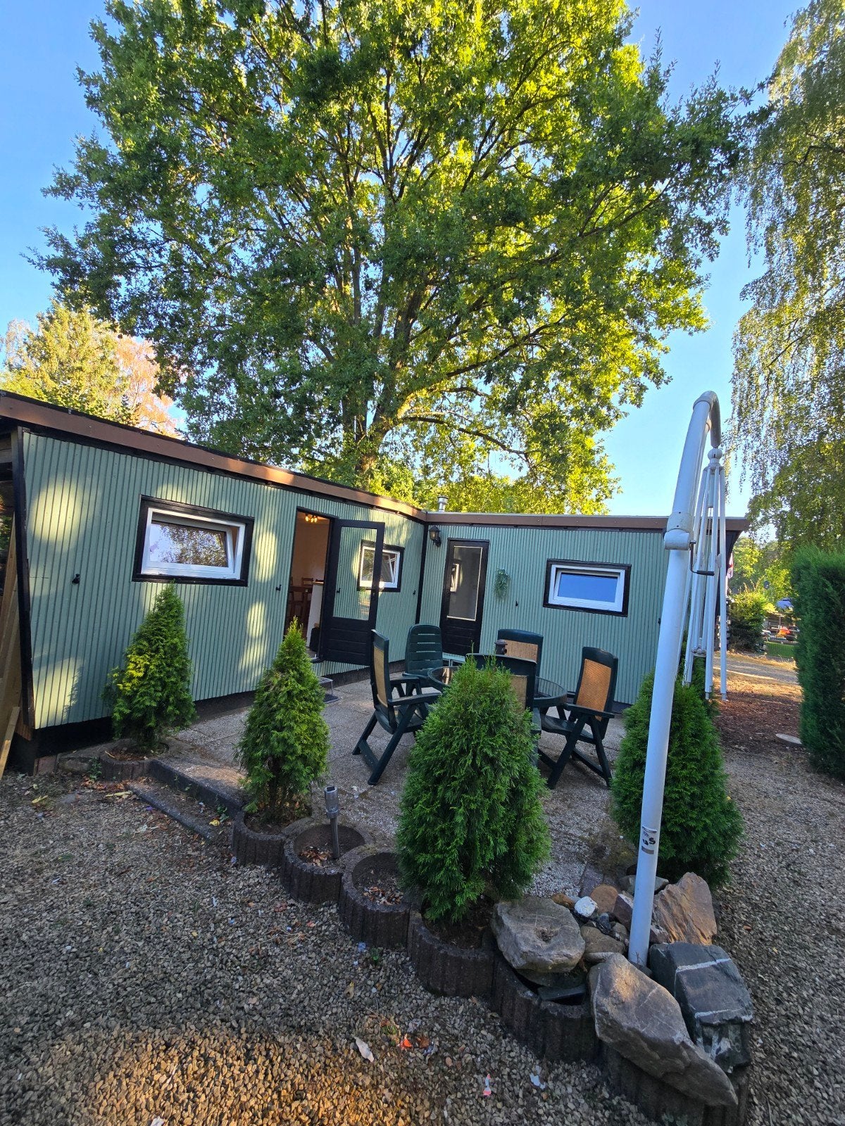 chalet in Jocomo parc Lanaken (BE), Tuin