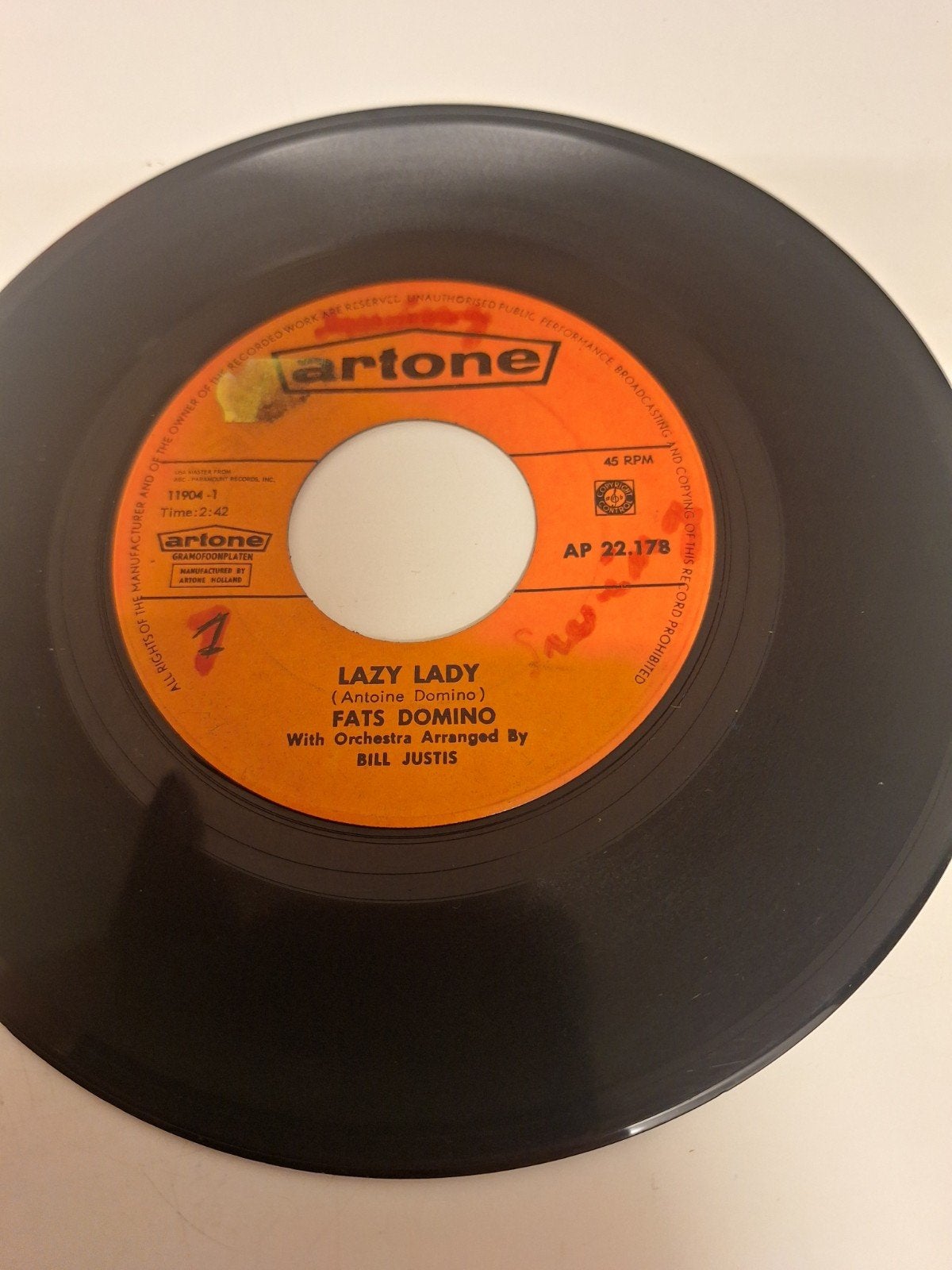 Fats Domino - Lazy Lady, 1964., Verzenden, 7 inch, Rock-'n-roll