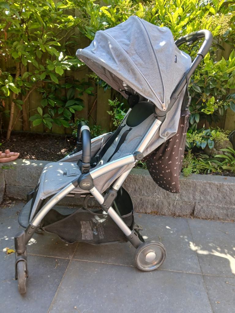 Chicco Goody Plus buggy/kinderwagen incl. tasje en regenhoes, Ophalen, Gebruikt, Overige merken, Verstelbare rugleuning