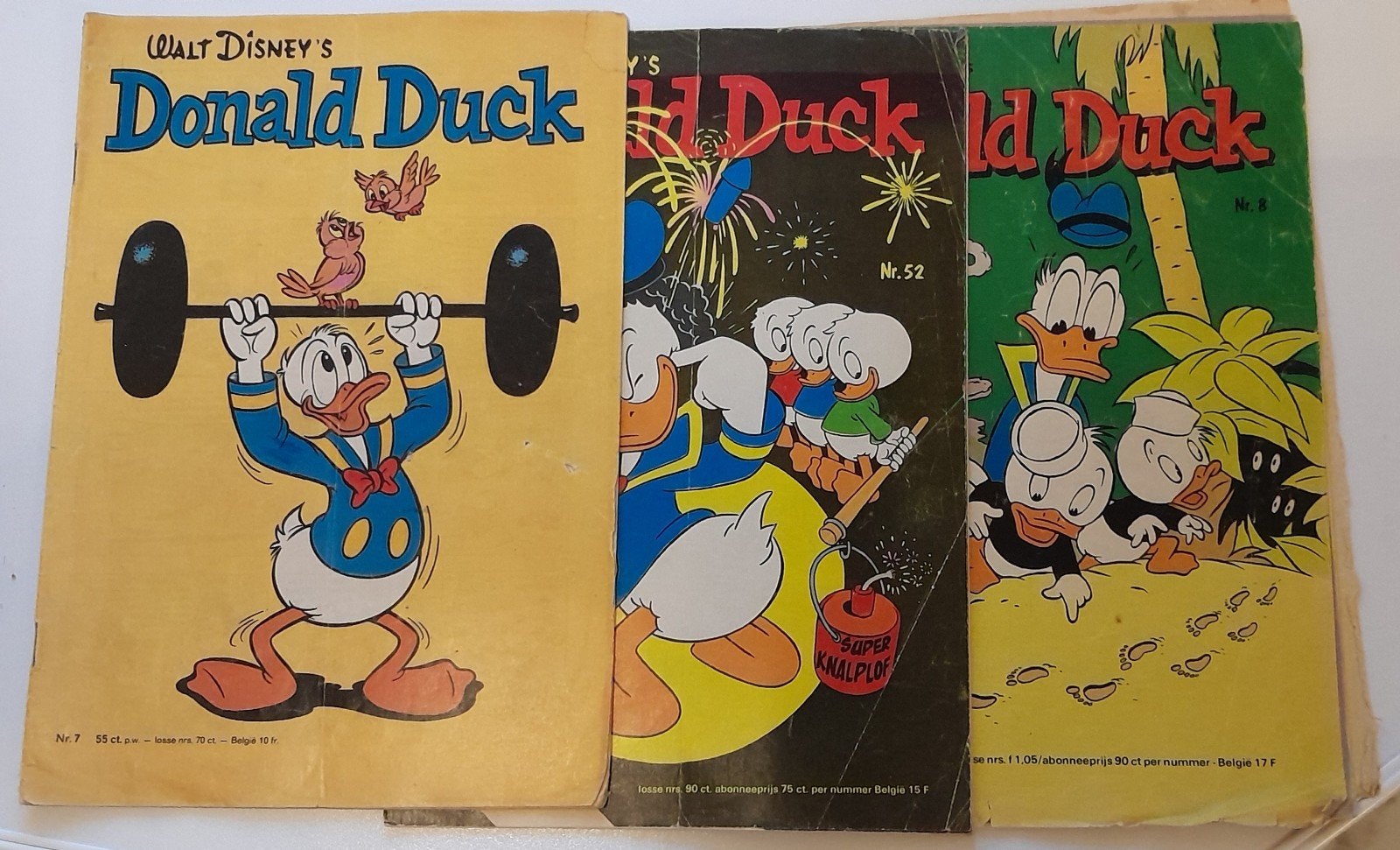 Donald Duck stripboeken - 3 stuks uit de jaren '70, Meerdere stripboeken, Ophalen of Verzenden, Gelezen