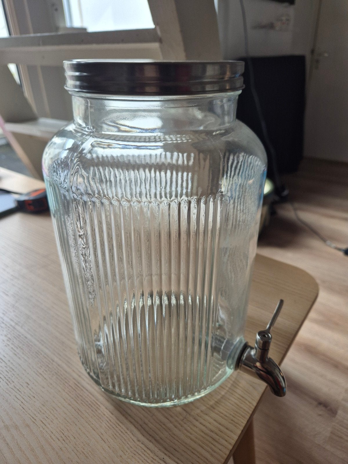 IKEA Waterkan met tapkraan - Glazen drankdispenser, Ophalen, Gebruikt, Glas, IKEA