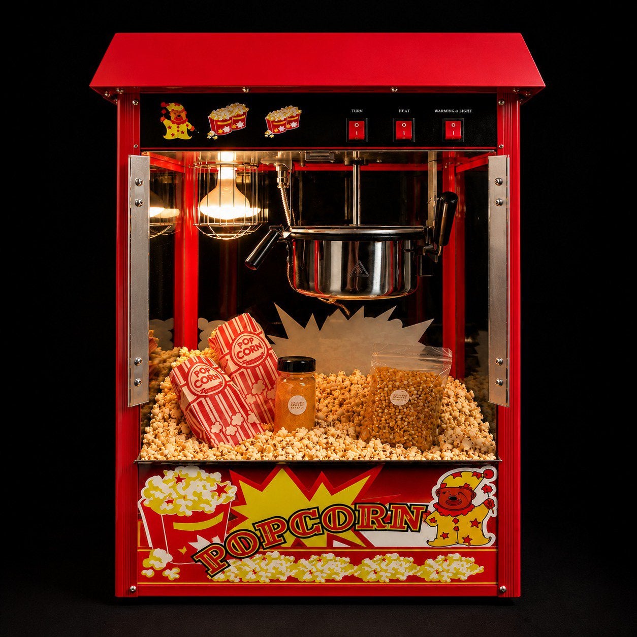 Popcornmachine huren - compleet pakket!, Ophalen, Zo goed als nieuw, Verjaardag