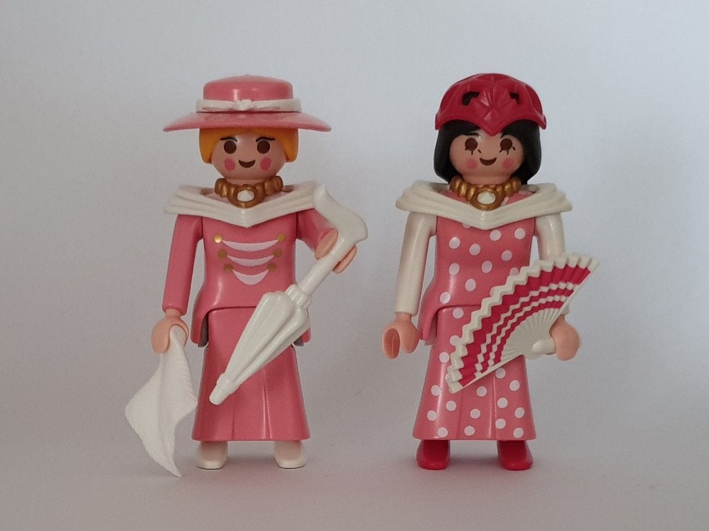 Playmobil Victoriaanse dames met paraplu en waaier, Ophalen of Verzenden, Nieuw, Losse onderdelen, Figuren