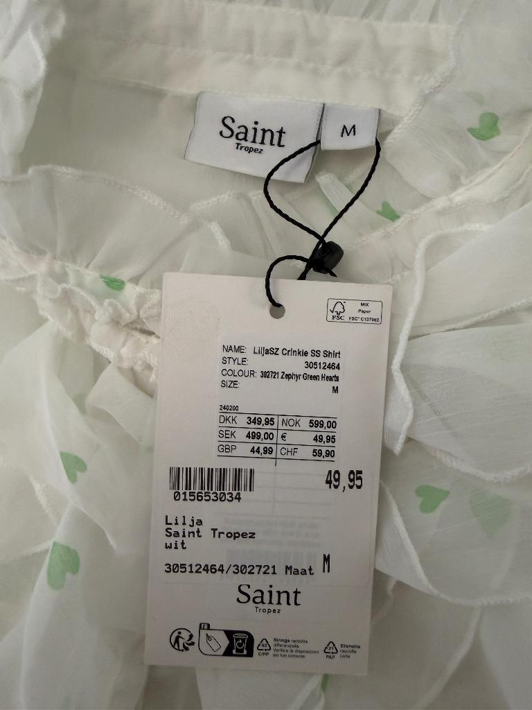 Saint Tropez blouse NIEUW M, Zwart, Nieuw, Ophalen of Verzenden
