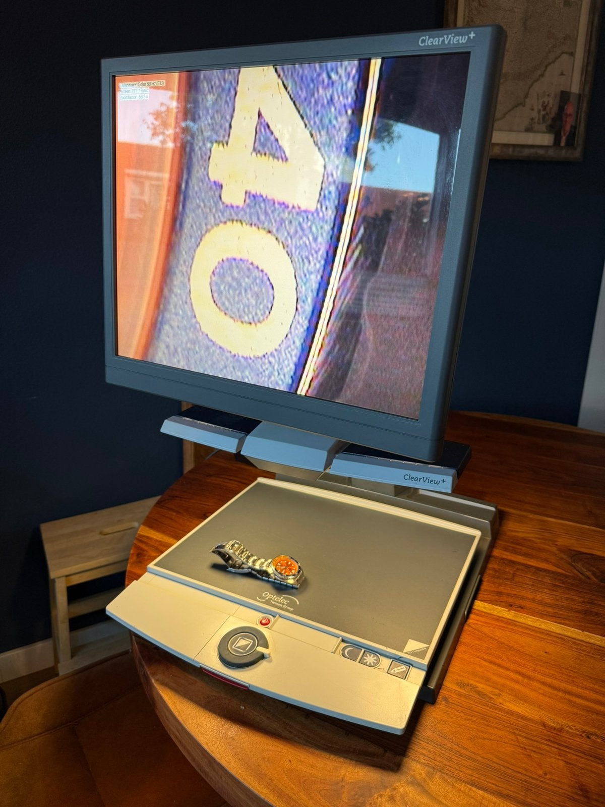 Optelec ClearView+ Beeldschermloep / Leesloep, Ophalen, Zo goed als nieuw, Vergrootglas of Loep