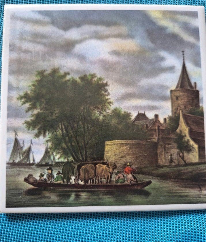 Mosa Holland tegel met historisch tafereel, Ophalen of Verzenden
