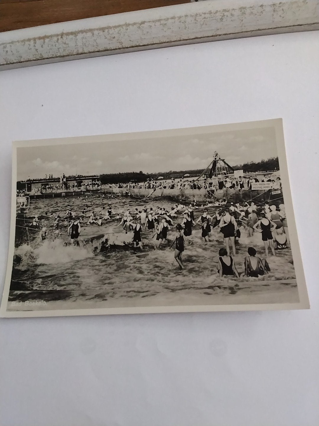 Oude Ansichtkaart Bad    Boekelo - Zwemmers in het water, Ophalen of Verzenden, 1920 tot 1940, Ongelopen, Zuid-Holland