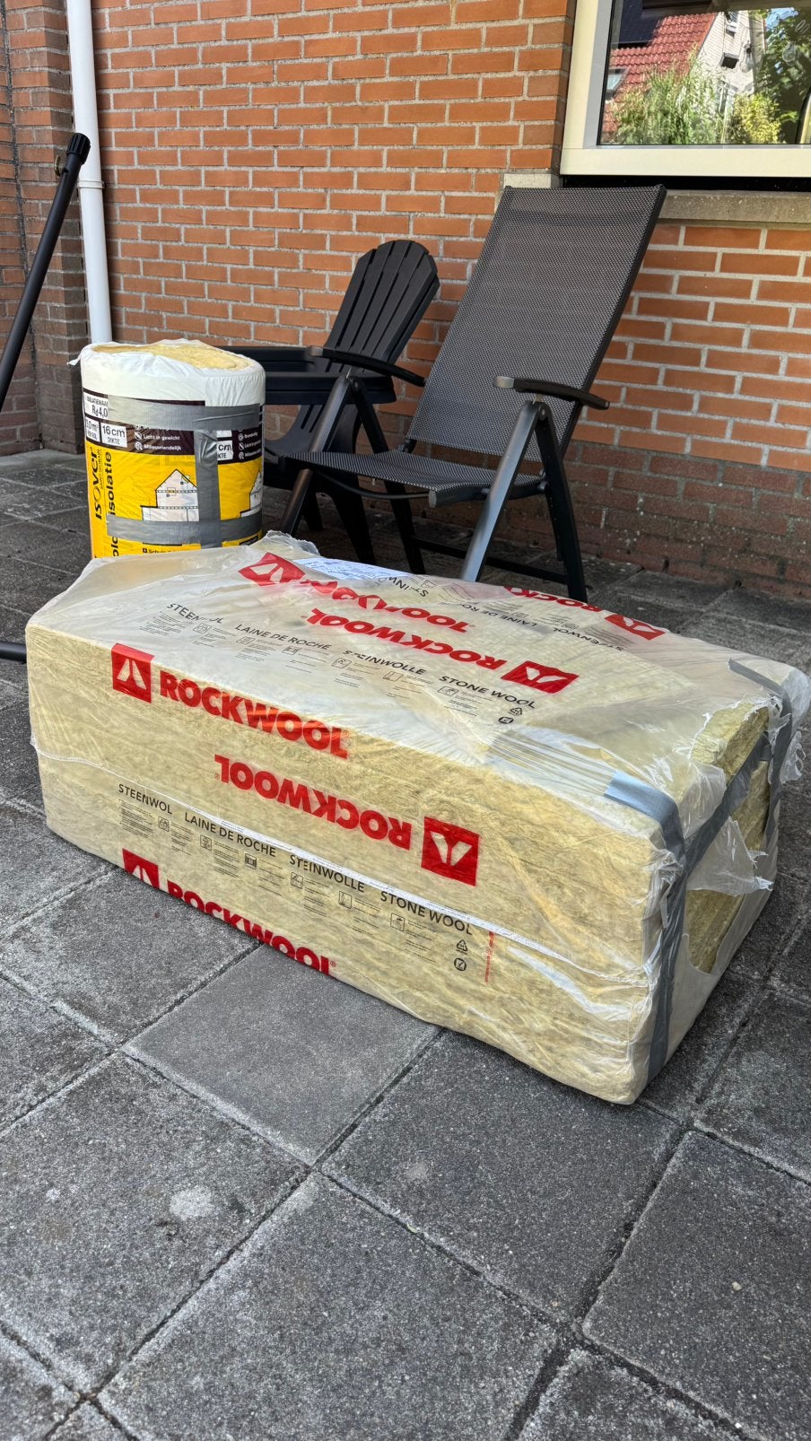 Rockwool Steenwol en Isover Isolatiemateriaal, Ophalen, 4 tot 8 cm, Nieuw, Overige materialen