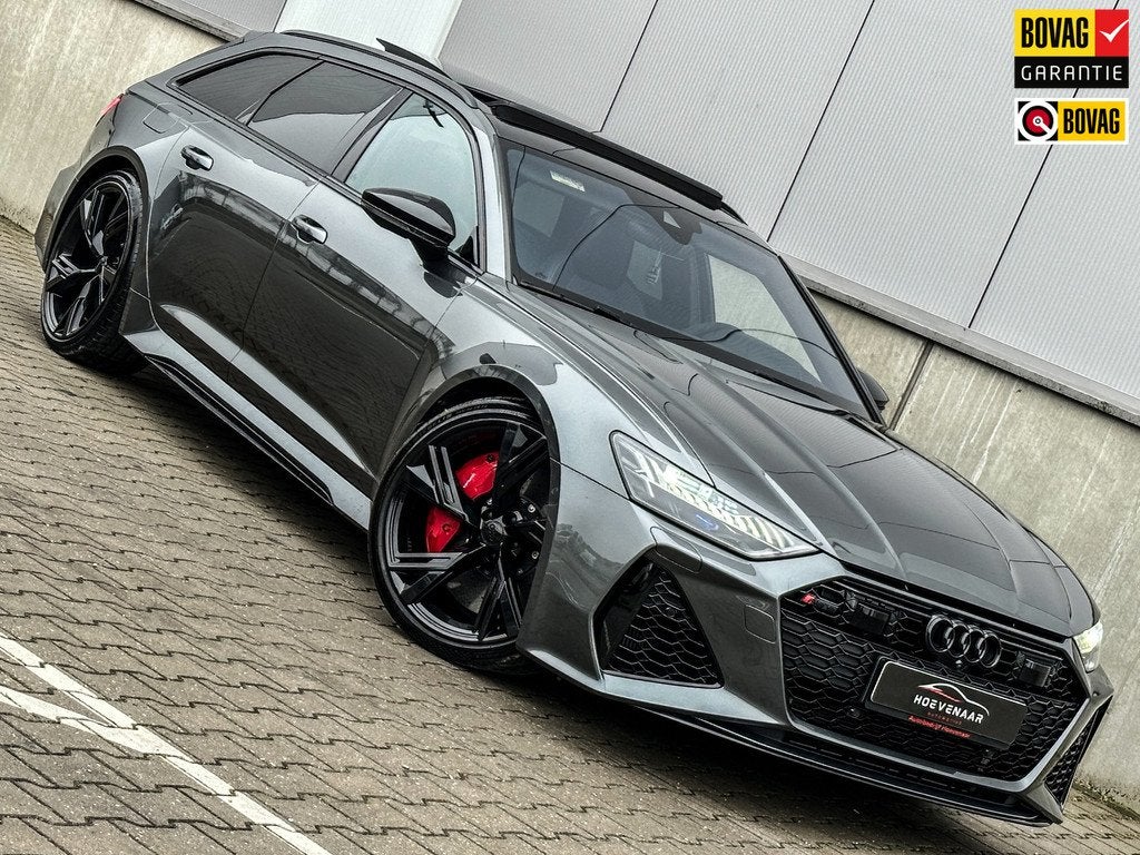 Audi RS6 Dynamic plus Capristo Keramisch 4WB B&O, Auto's, Audi, Automaat, 12 maanden, Gebruikt, Leder