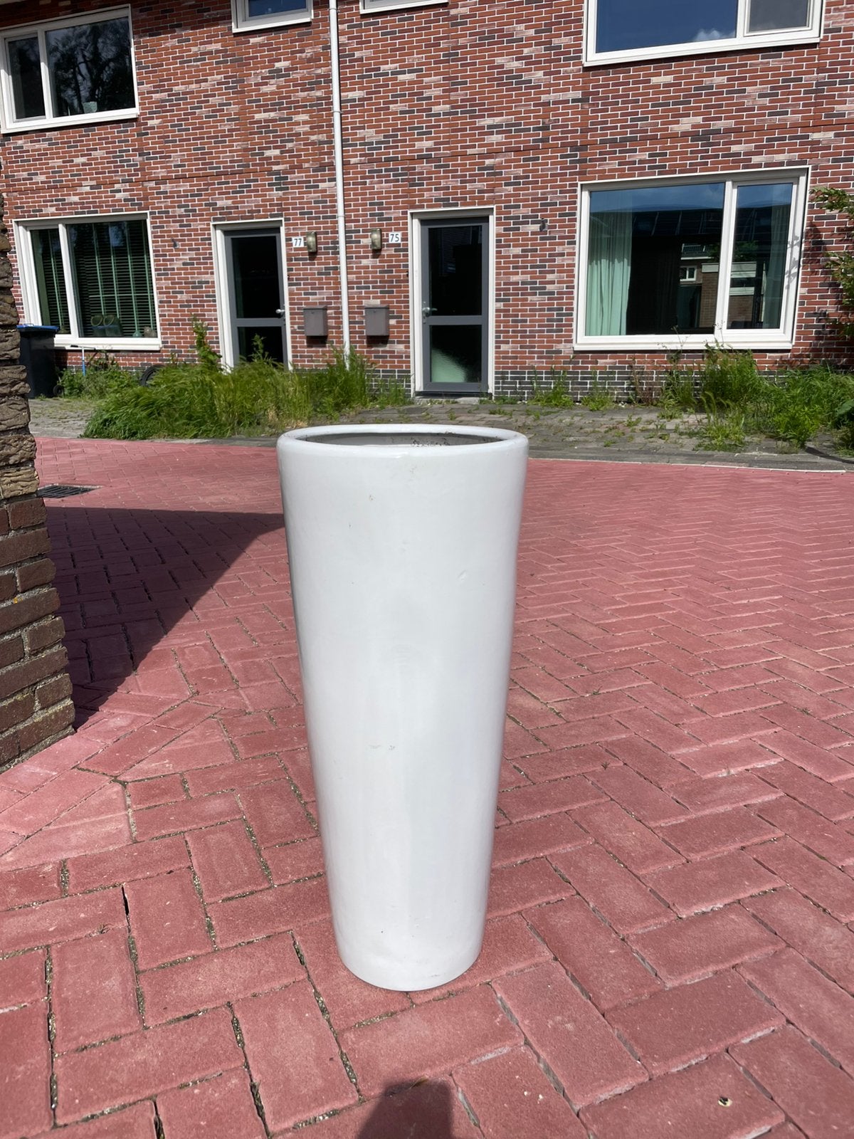 Plantenbak, Tuin en Terras, Bloembakken en Plantenbakken, Ophalen of Verzenden, Zo goed als nieuw, Rond, Steen