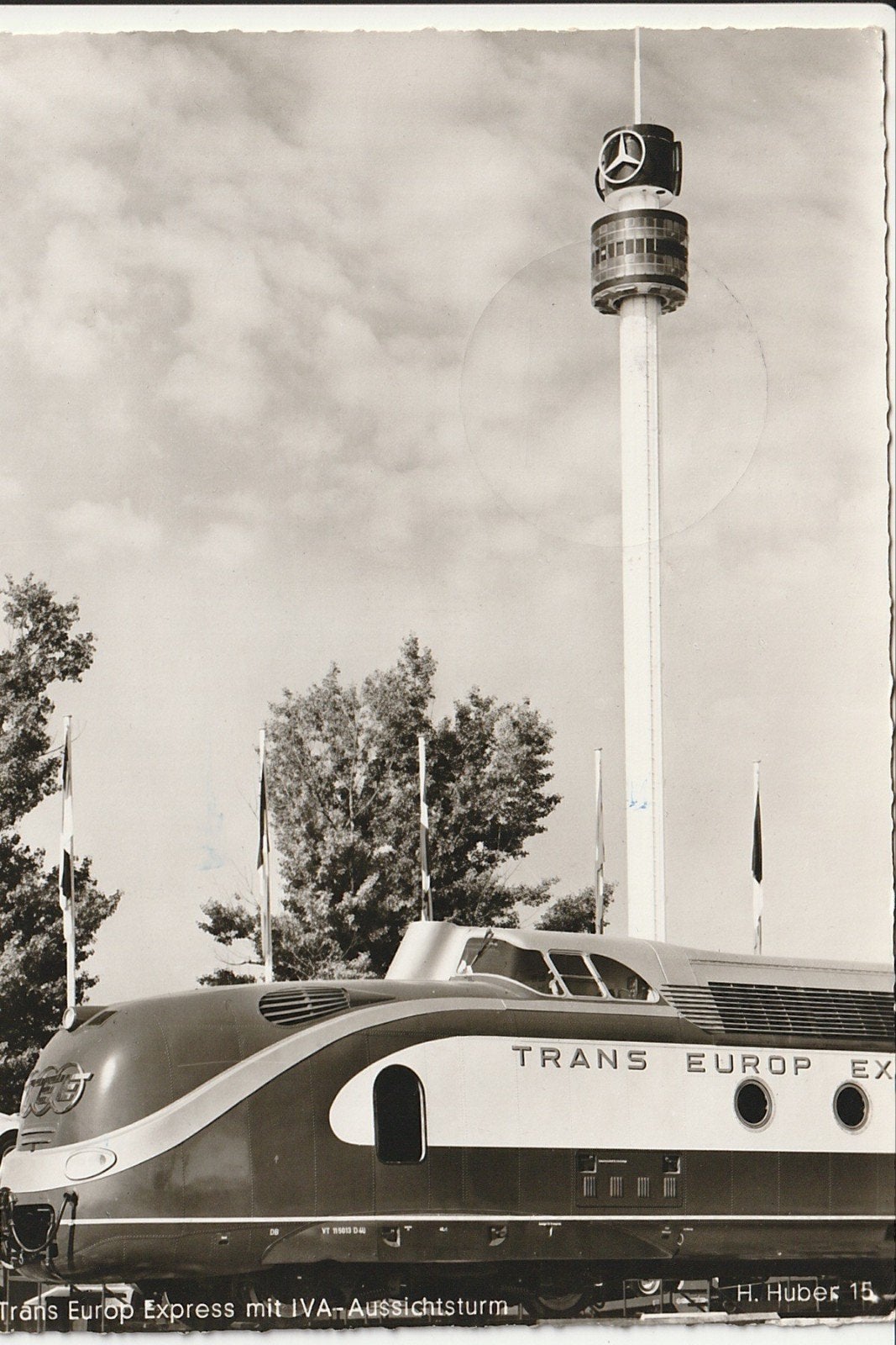 MUNCHEN WERELDTENTOONSTELLING VERKEER TRANS EUROPA EXPRESS, Ophalen of Verzenden, Gebruikt, Trein, Kaart of Prent