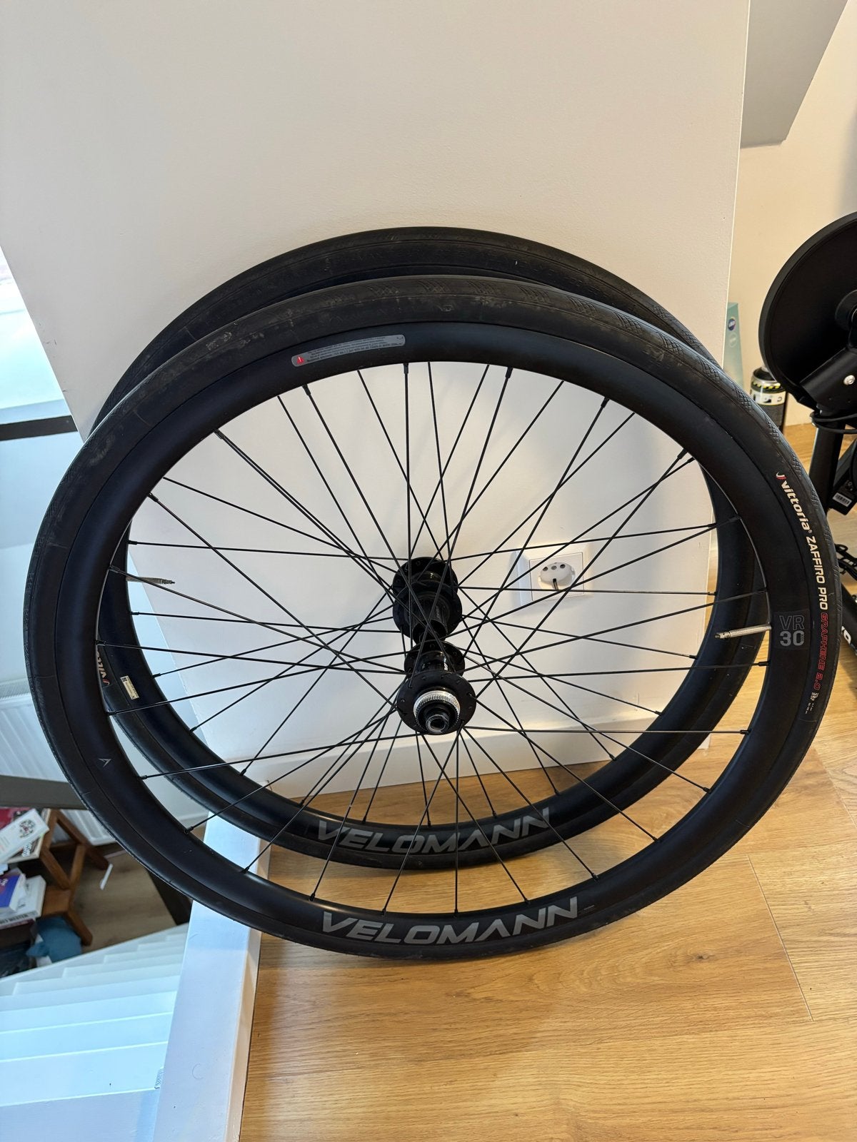 Velomann V30R Wielset (30mm) met Vittoria Zaffiro Pro G2, Fietsen en Brommers, Zo goed als nieuw, Aluminium, Racefiets, Ophalen