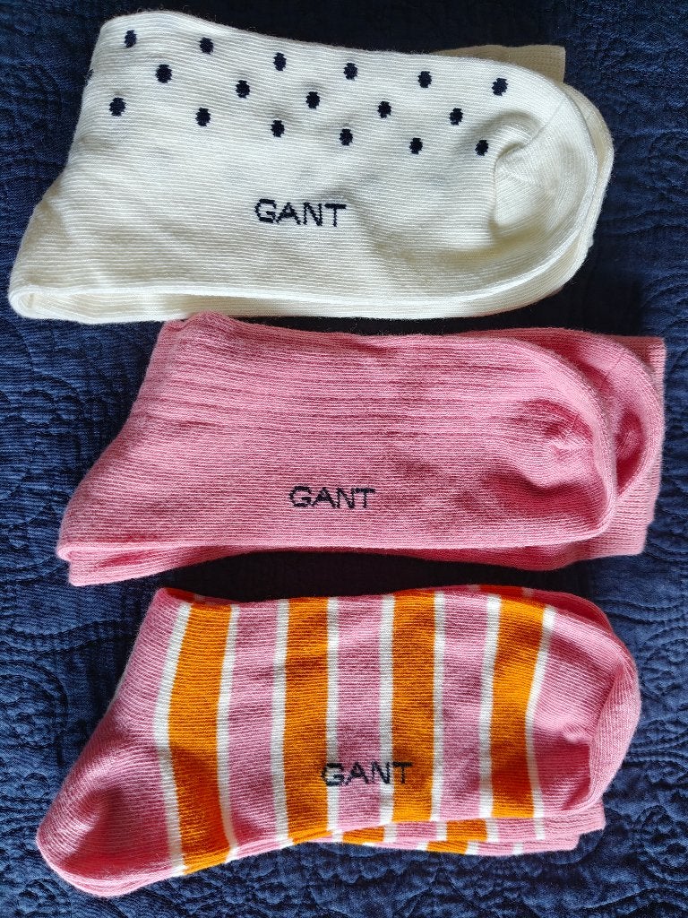 3x Gant Sokken one size nieuw, Overige kleuren, Nieuw, Overige maten, GANT