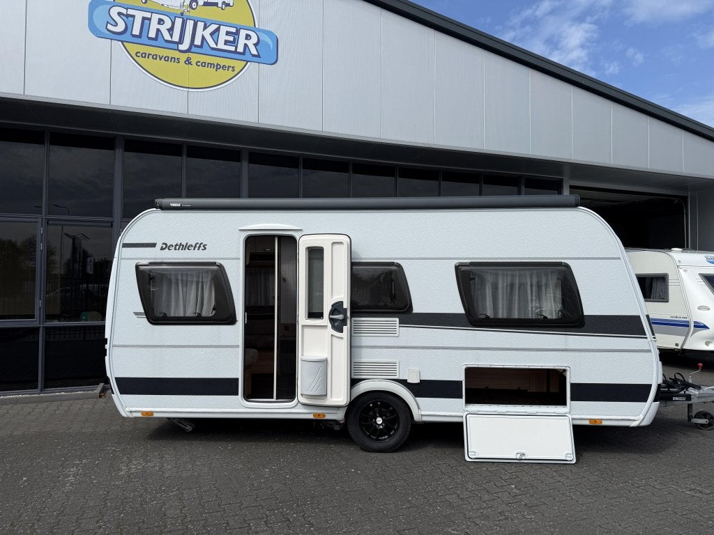 Dethleffs Camper 470 ER 2 Aparte bedden 210cm lang # Netjes#, Lengtebed, Bedrijf, Treinzit, Schokbreker