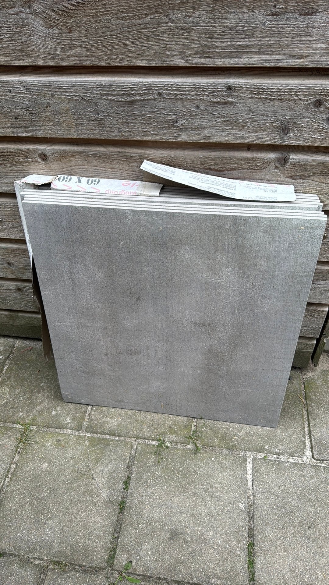 Grijze badkamertegels 60x60 gratis afhalen, Ophalen, 60 cm of meer, Keramiek, Nieuw
