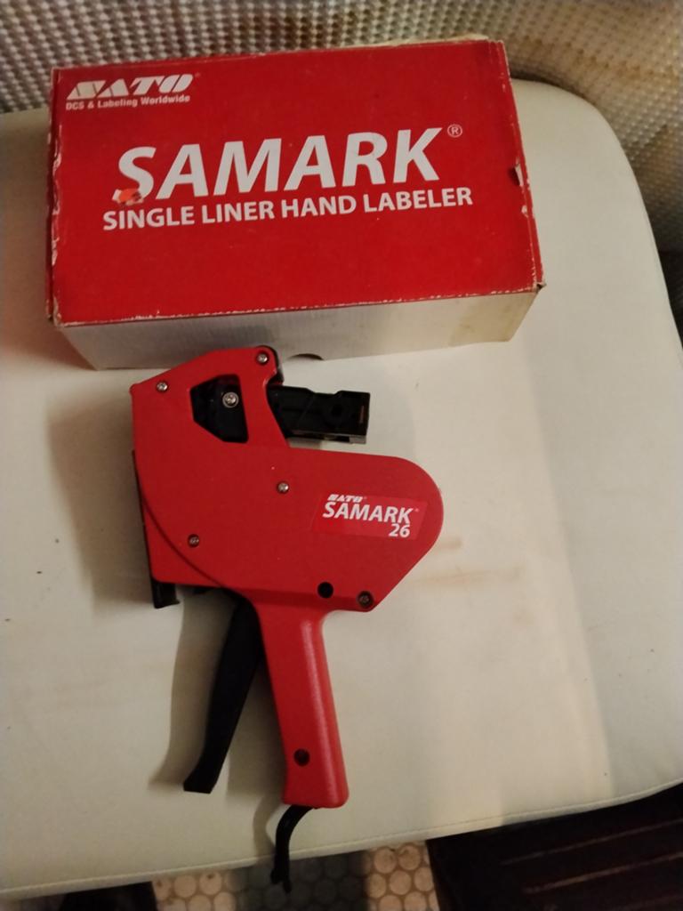 Sato Samark 26 Handlabeler met labels, Ophalen of Verzenden, Gebruikt