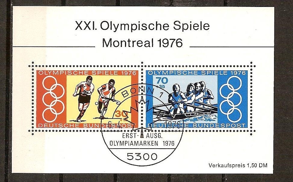 BRD 888-889 blok 12, Postzegels en Munten, Ophalen of Verzenden, BRD, Gestempeld