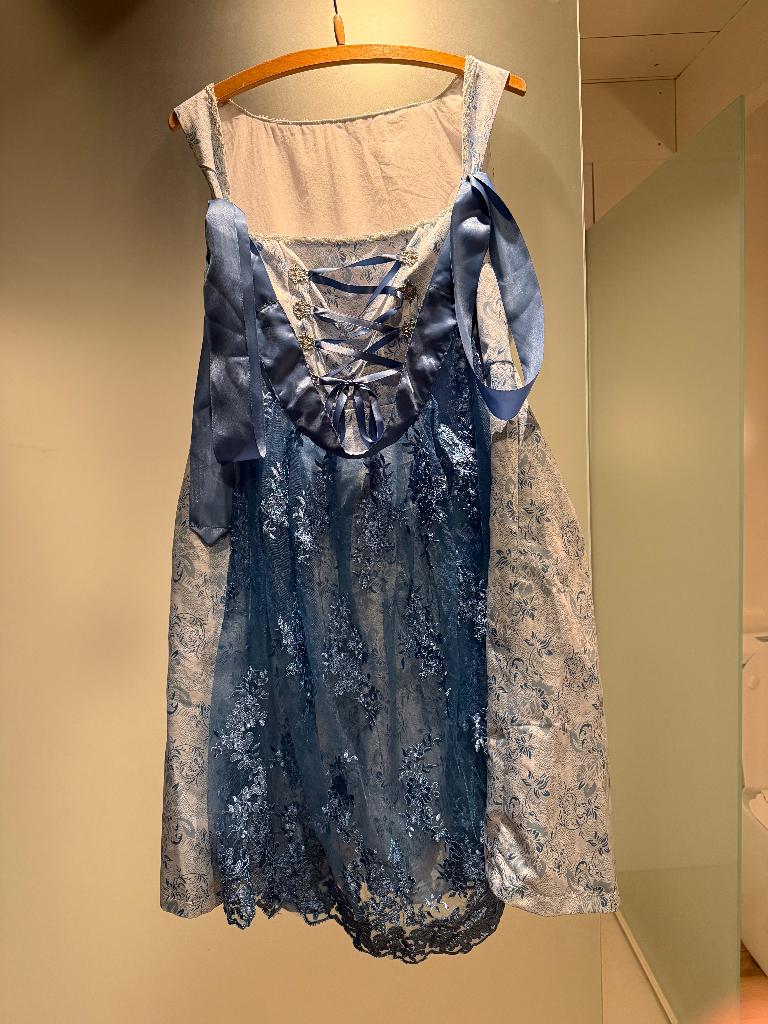 Dirndl XXL blauw met schort, Maat 46/48 (XL) of groter, Ophalen of Verzenden, Kleding, Shein