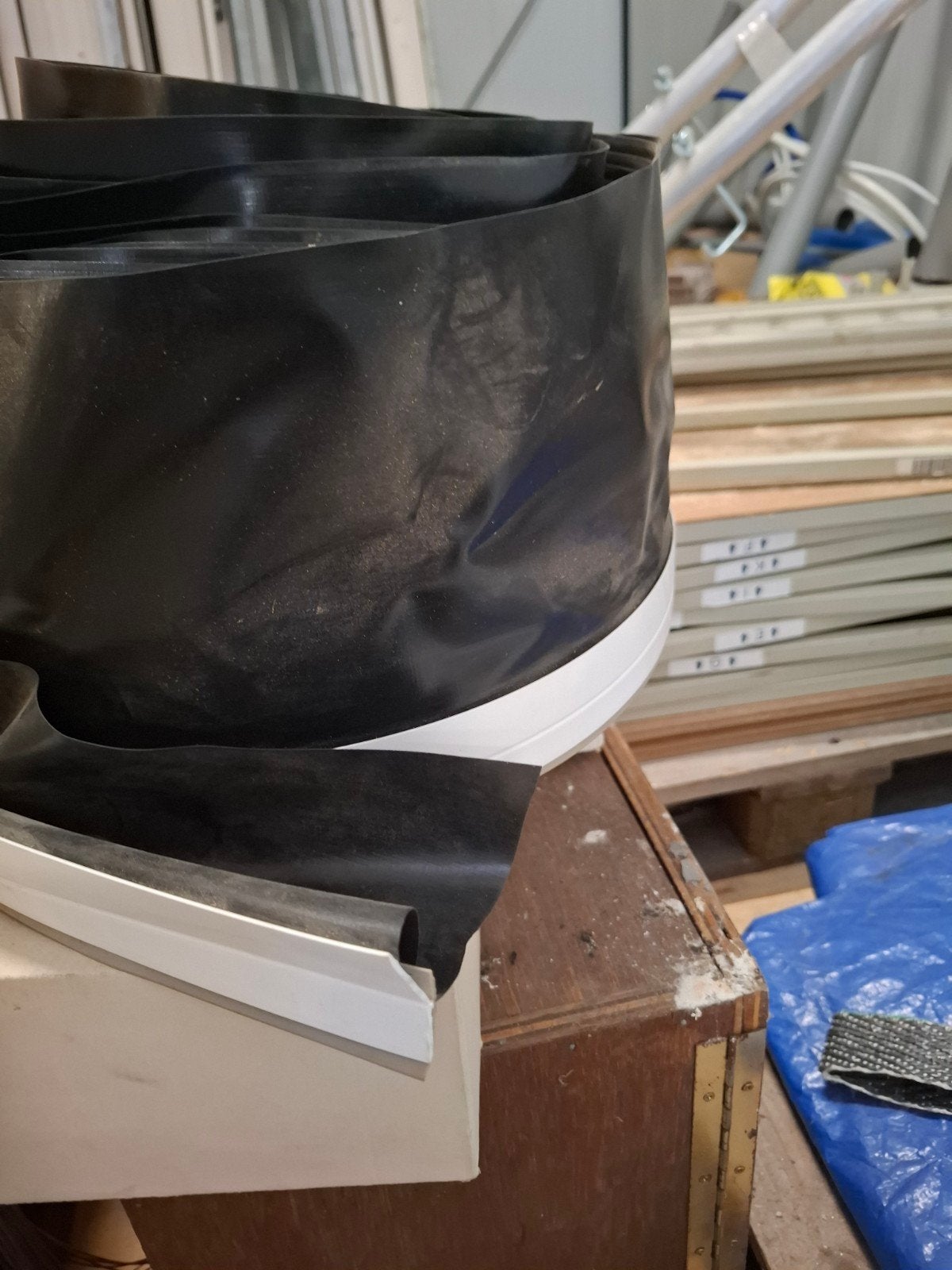Lateislabbe 23m, Kunststof, Zwart, Nieuw, Ophalen of Verzenden