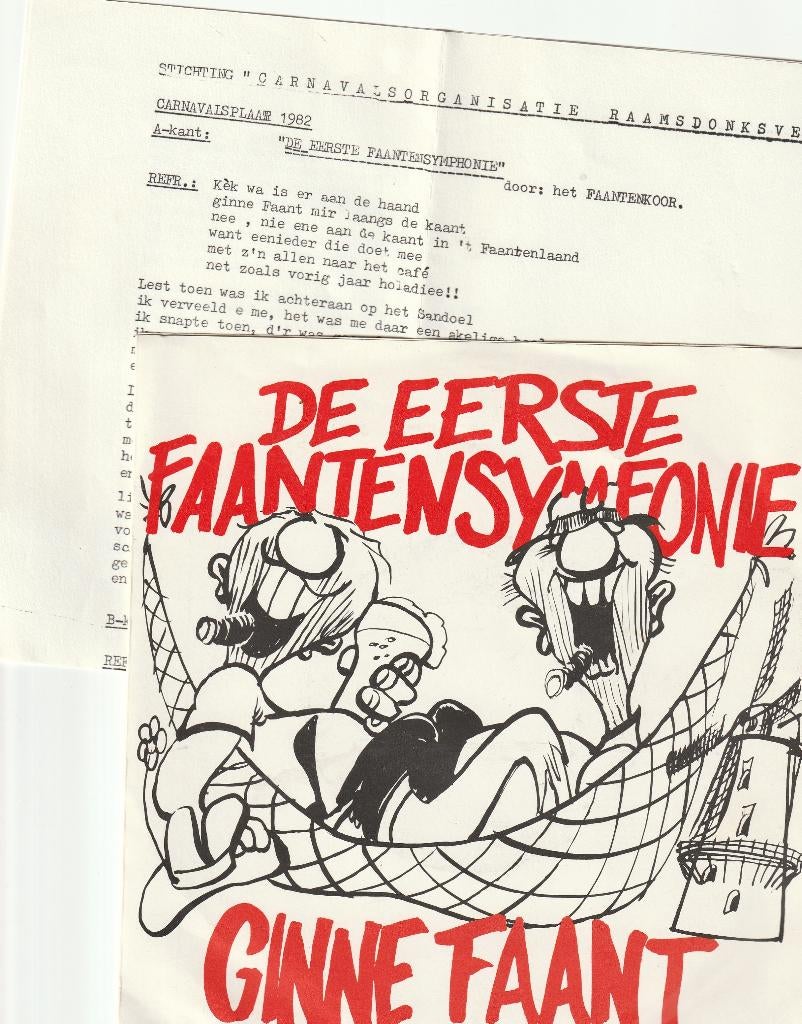 Raamsdonksveer Carnaval -vinyl single (hoes Jos Collignon), Ophalen, Gelezen