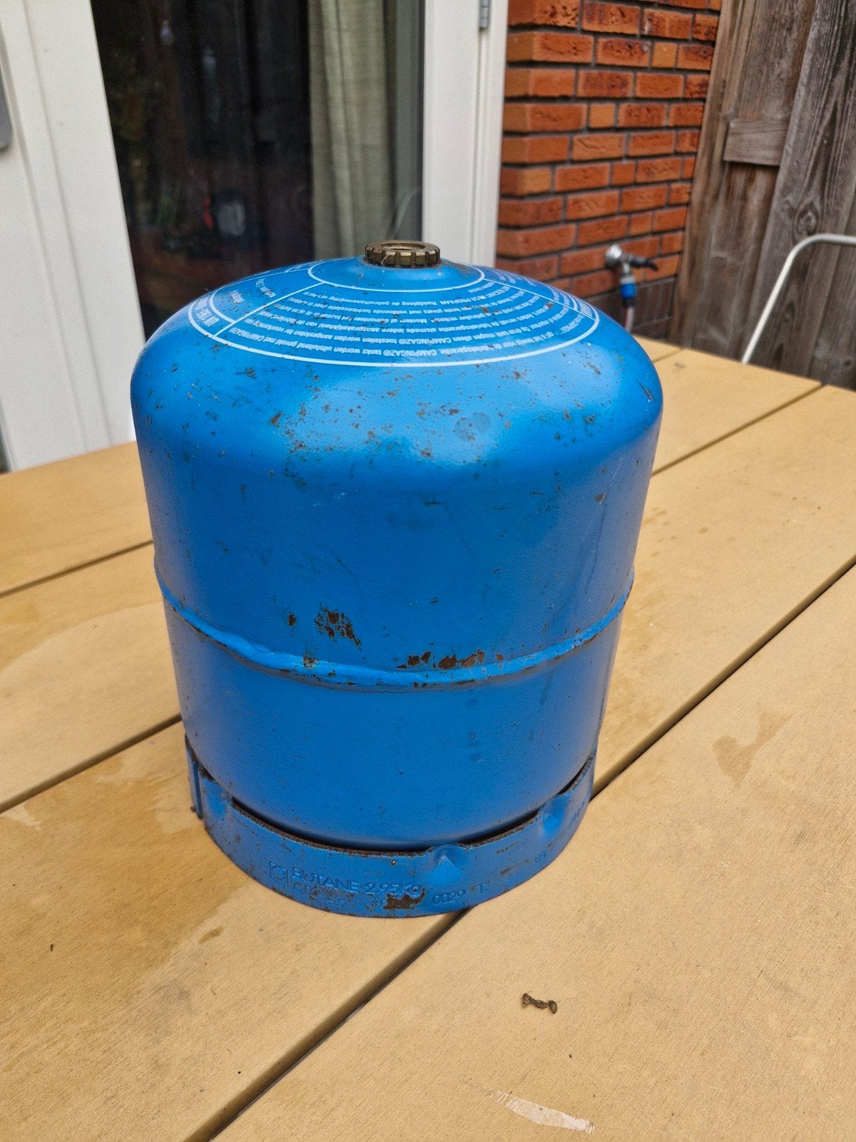 Campingaz gasfles 907 - Butaan - half vol, Ophalen, Gebruikt