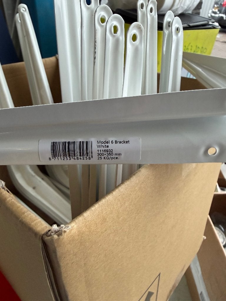 24x Plankdragers 300x350 mm WIT - Zo goed als nieuw, Ophalen, Zo goed als nieuw, 250 mm of meer, Overige typen