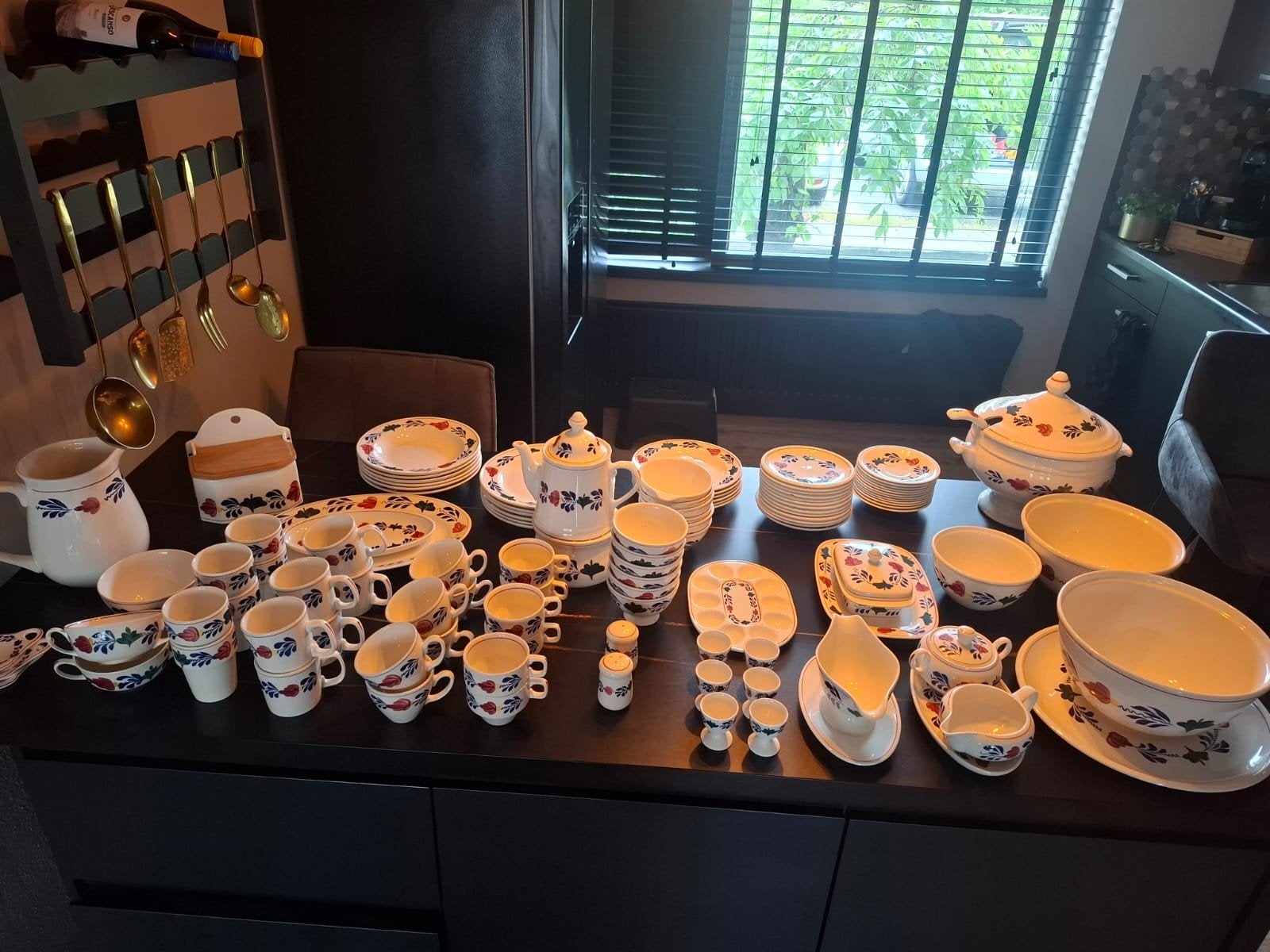Uitgebreid Boerenbont Servies - Landelijk & Vintage, Antiek en Kunst, Ophalen