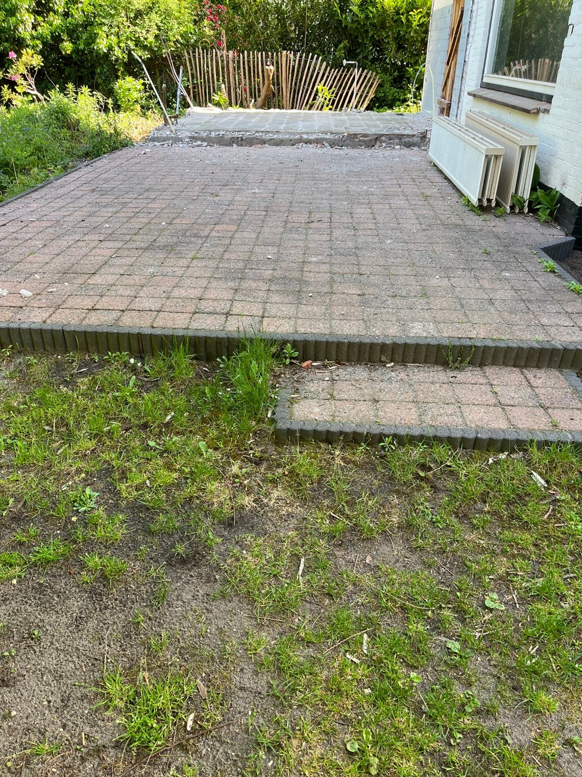 15x15 cm klinkers voor terras buiten, Ophalen, Overige materialen, Overige typen, Zo goed als nieuw