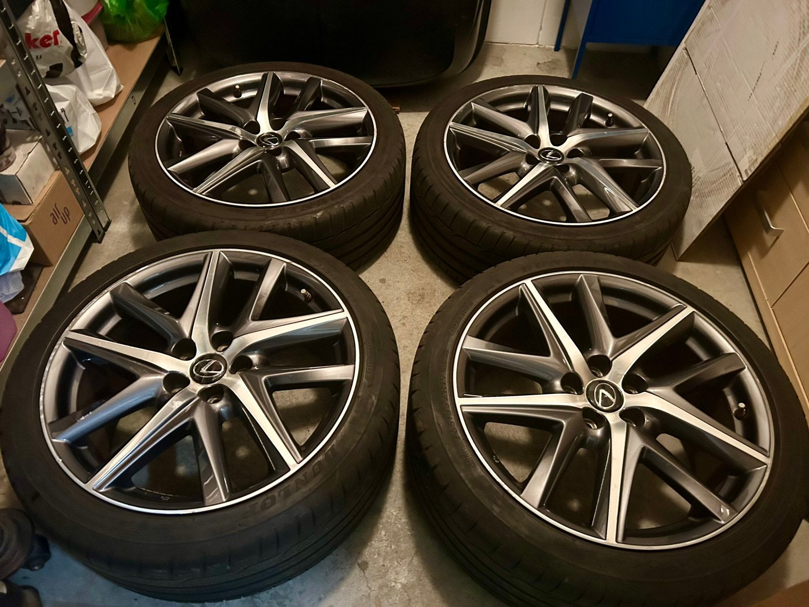 19 inch OEM Lexus GS450H 300H F GSF Sport breedset, Ophalen, Gebruikt, Lexus