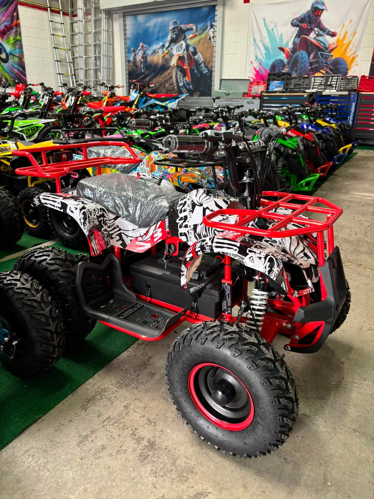 Nieuw Ultra Motocross Rood Elektrische Kinderquad 1000W 48V, Dr.Nolenslaan 157E 6136GM Sittard, Nieuw, Ophalen of Verzenden, Info@roadmax.nl