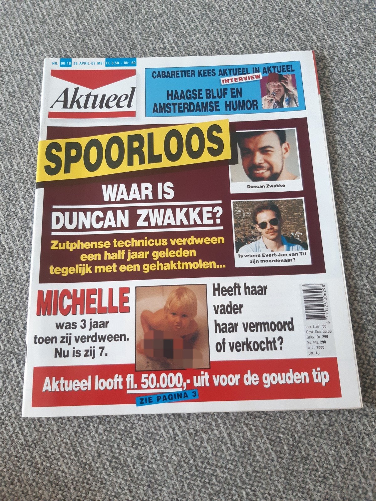 18.Aktueel 1990. Duncan Zwakke. Michelle Willard. Phil Colli, Ophalen of Verzenden